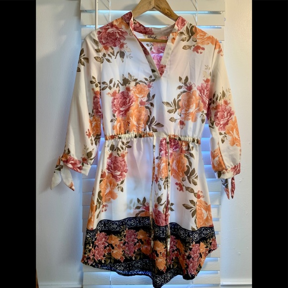 Floral shift dress - Picture 3 of 4